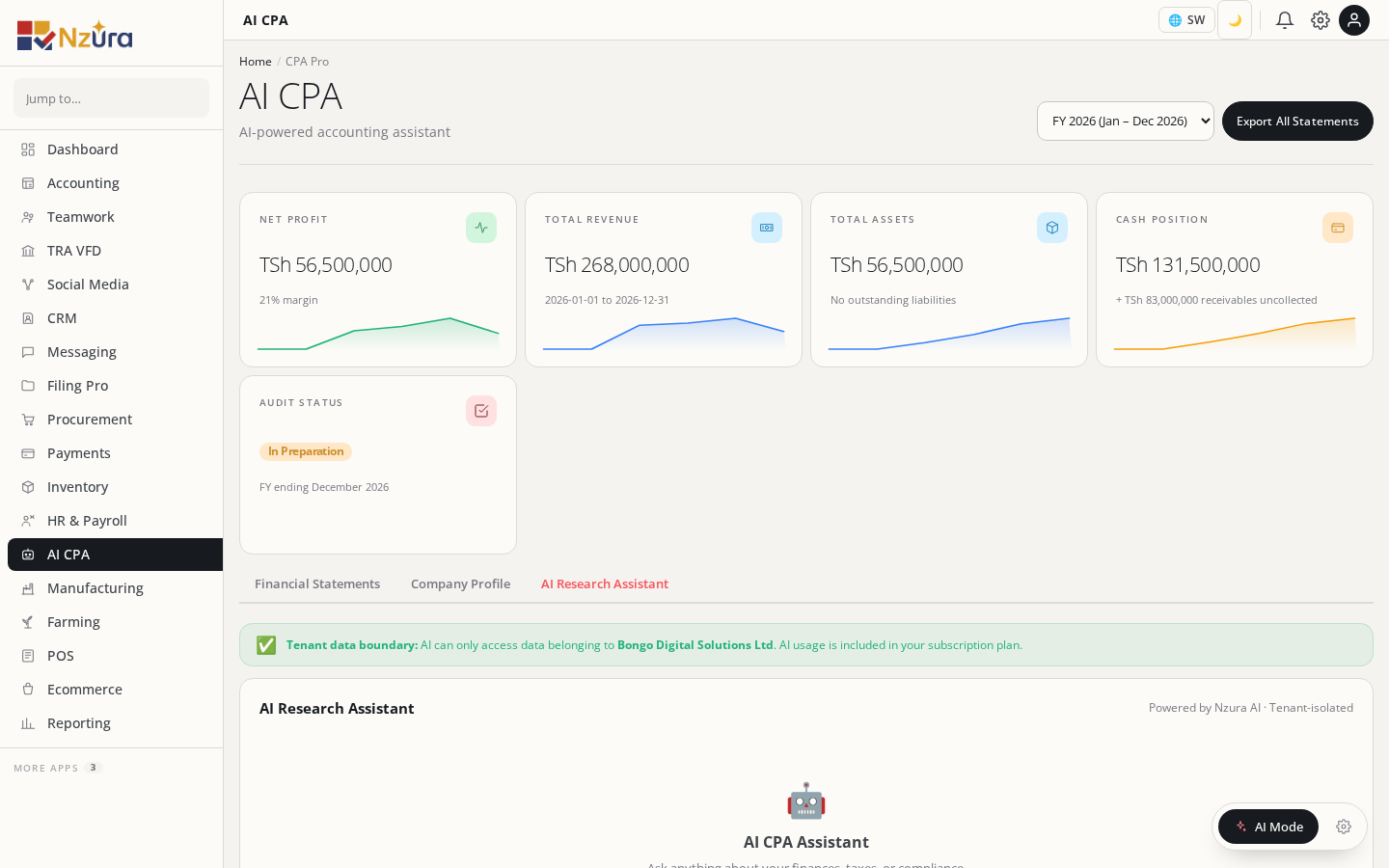 AI CPA research assistant